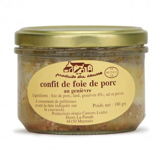 Confit de foie de porc au genièvre